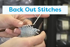 Back Out Stitches Knitting Tutorial