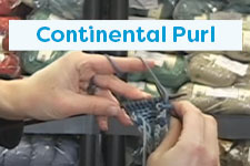 Continental Purl Knitting Tutorial