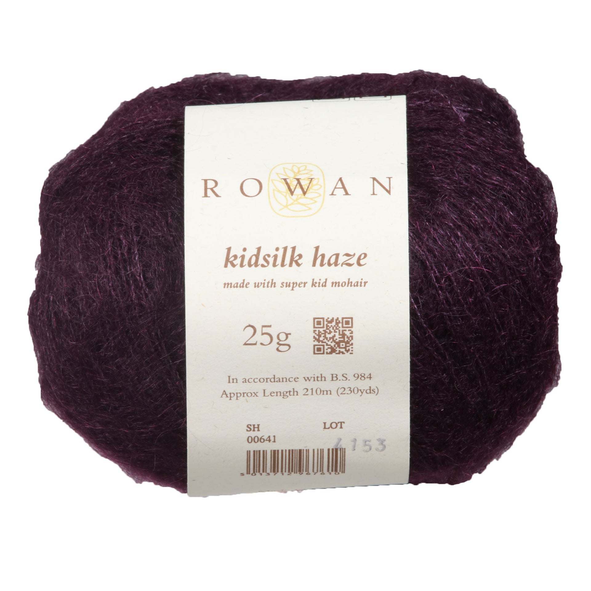 Rowan Kidsilk Haze Yarn - 641 Blackcurrant - Zoom Image
