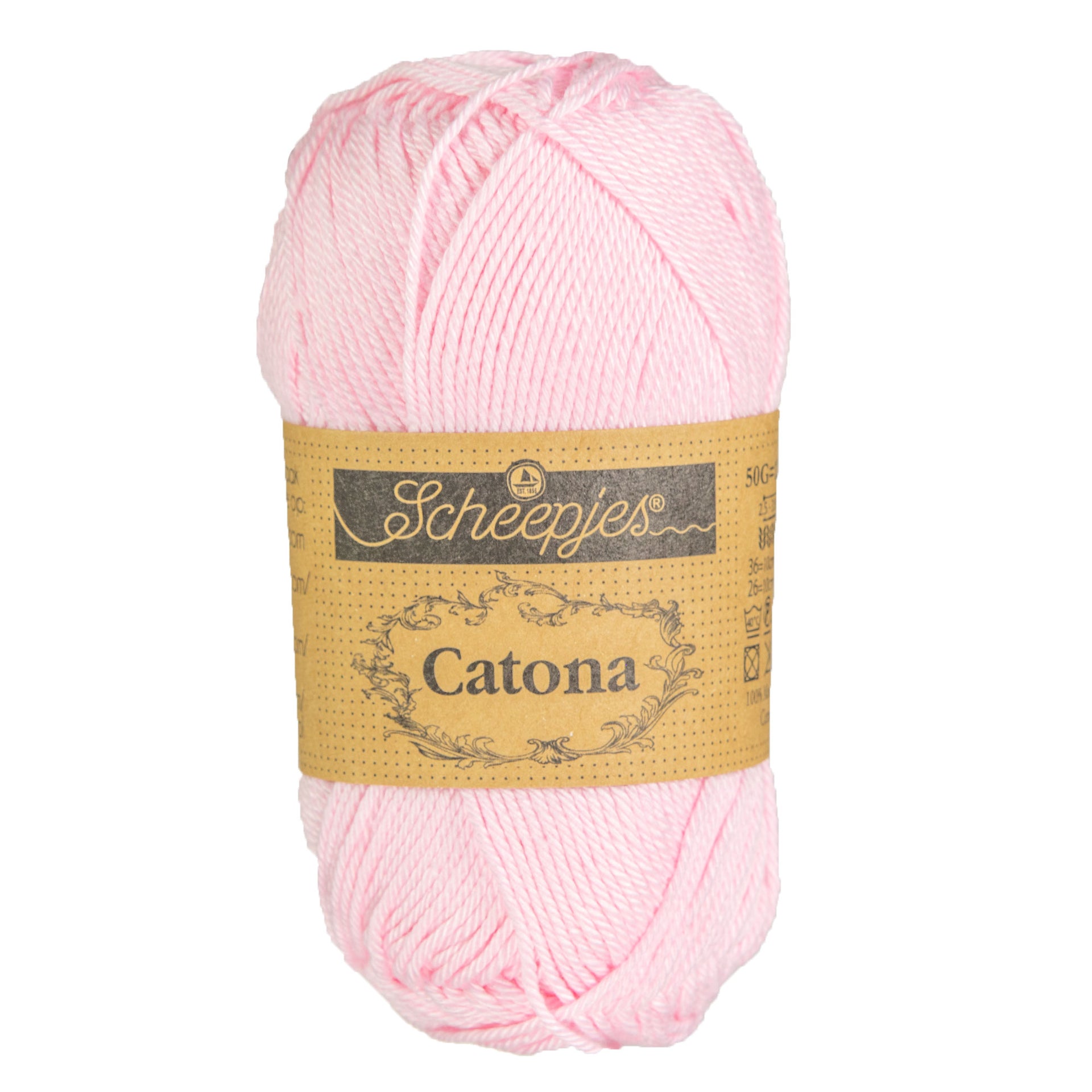 Scheepjes Catona Yarn - 238 Powder Pink - Zoom Image
