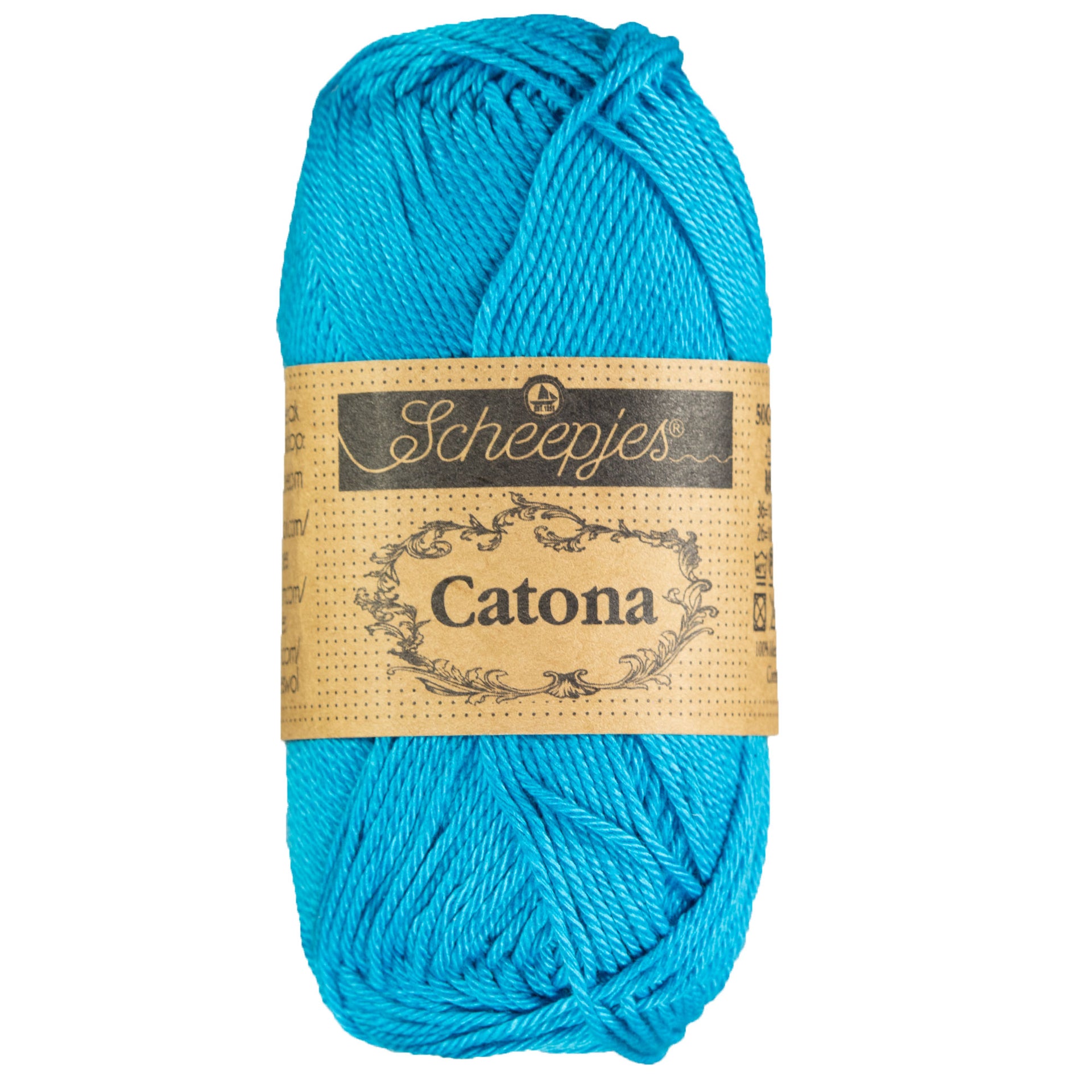 Scheepjes Catona Yarn - 146 Vivid Blue - Zoom Image
