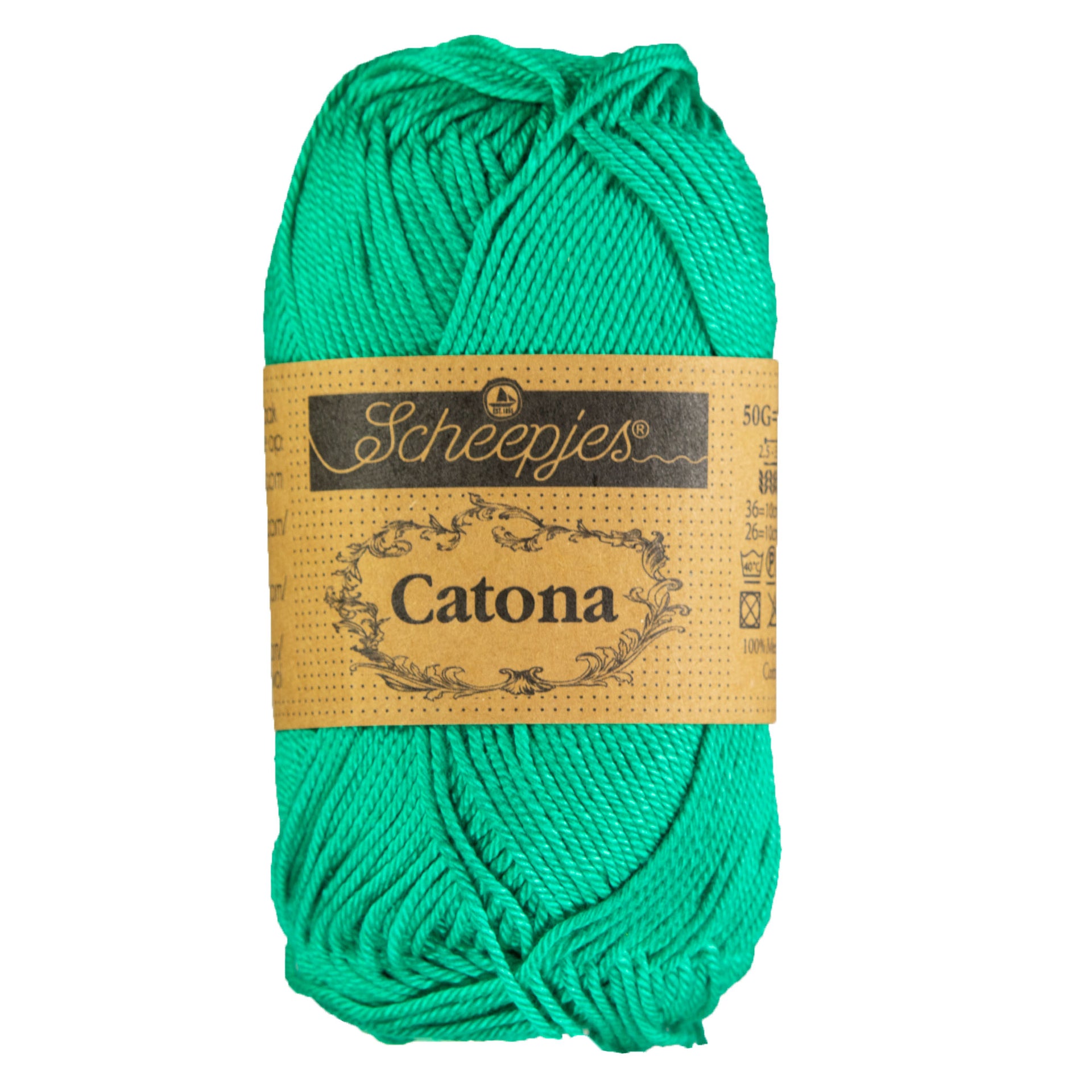 Scheepjes Catona Yarn - 514 Jade - Zoom Image
