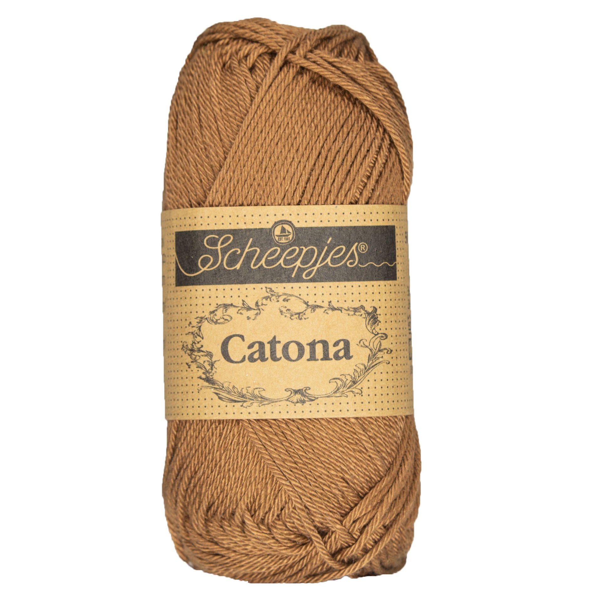 Scheepjes Catona Yarn - 157 Root Beer - Zoom Image
