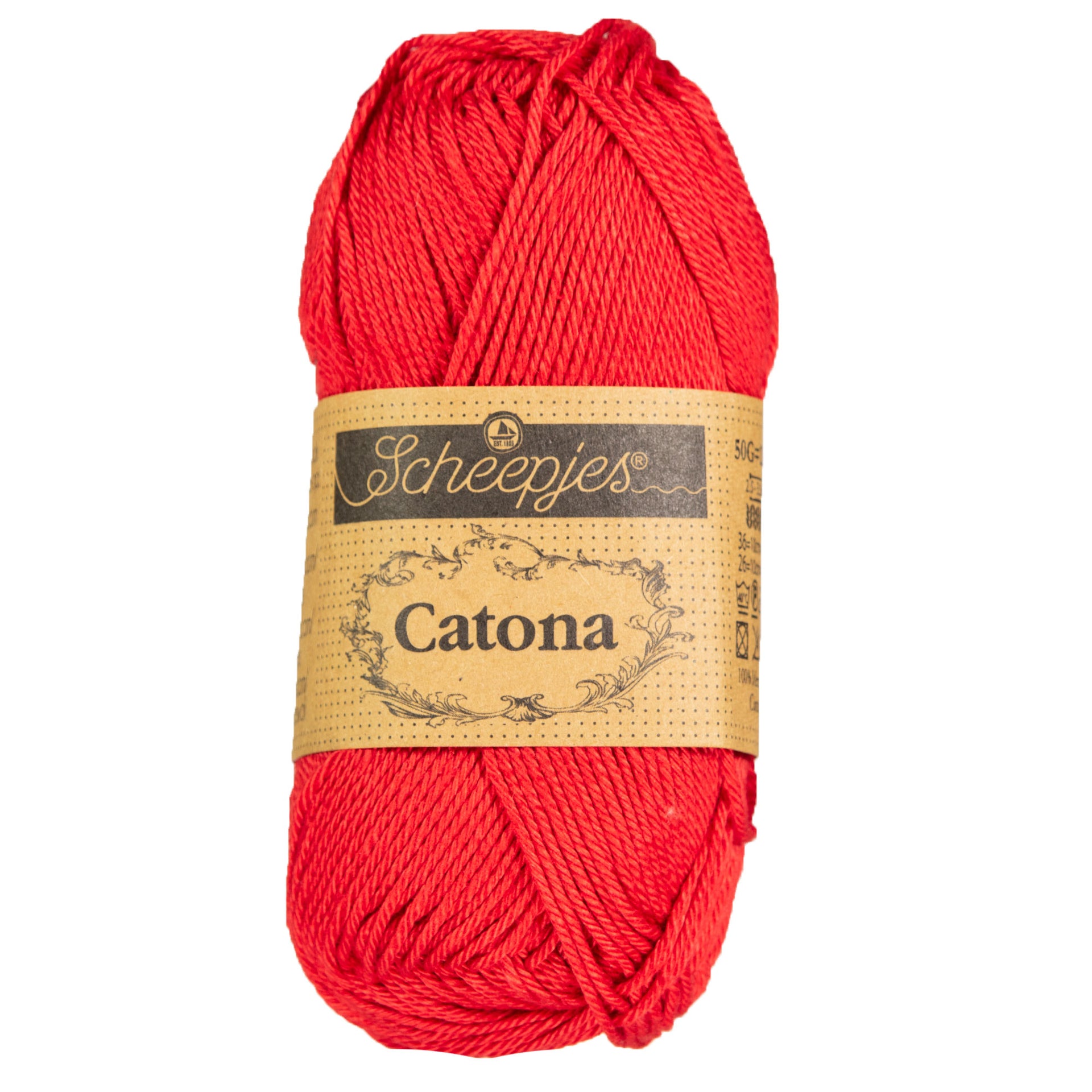 Scheepjes Catona Yarn - 115 Hot Red - Zoom Image
