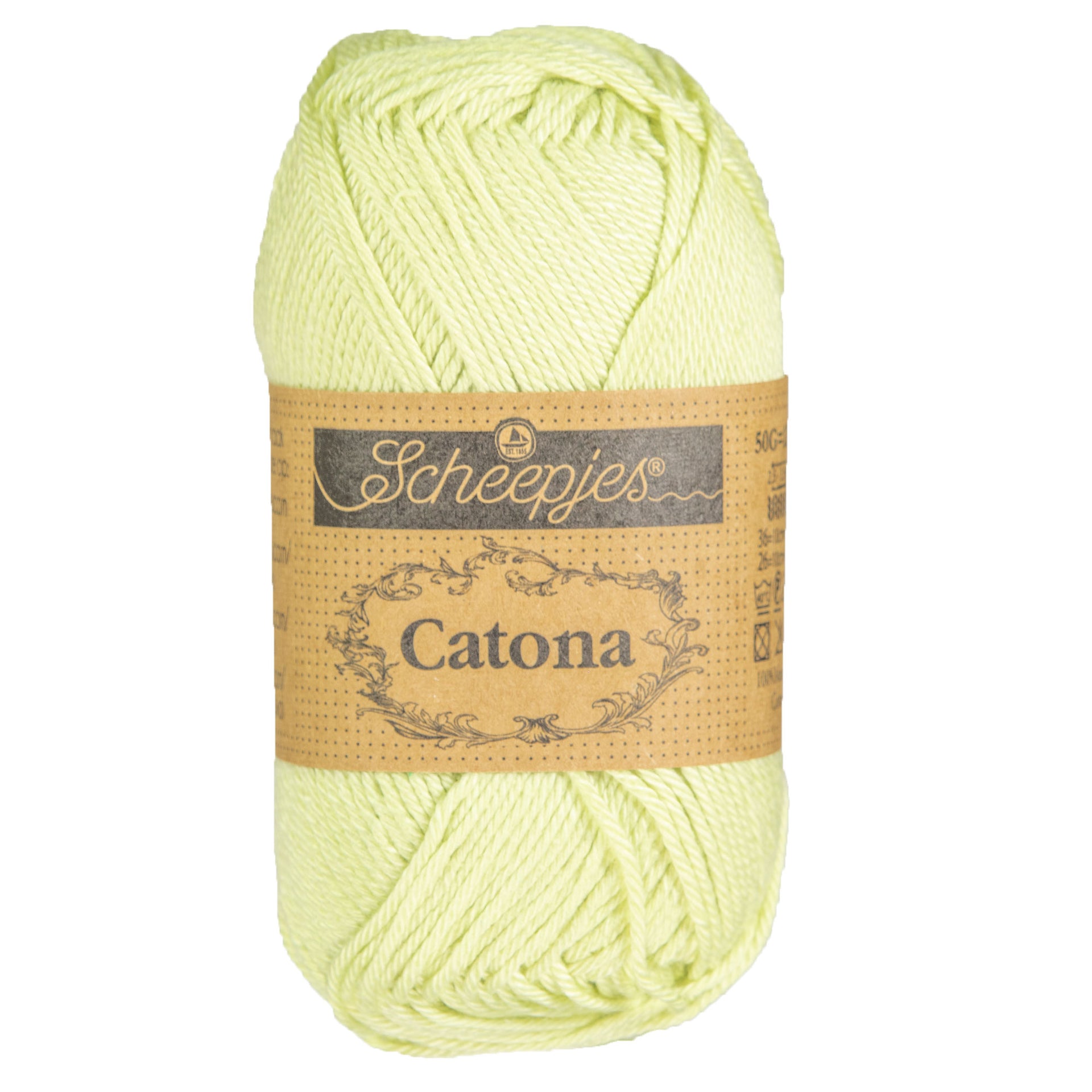 Scheepjes Catona Yarn - 392 Lime Juice - Zoom Image
