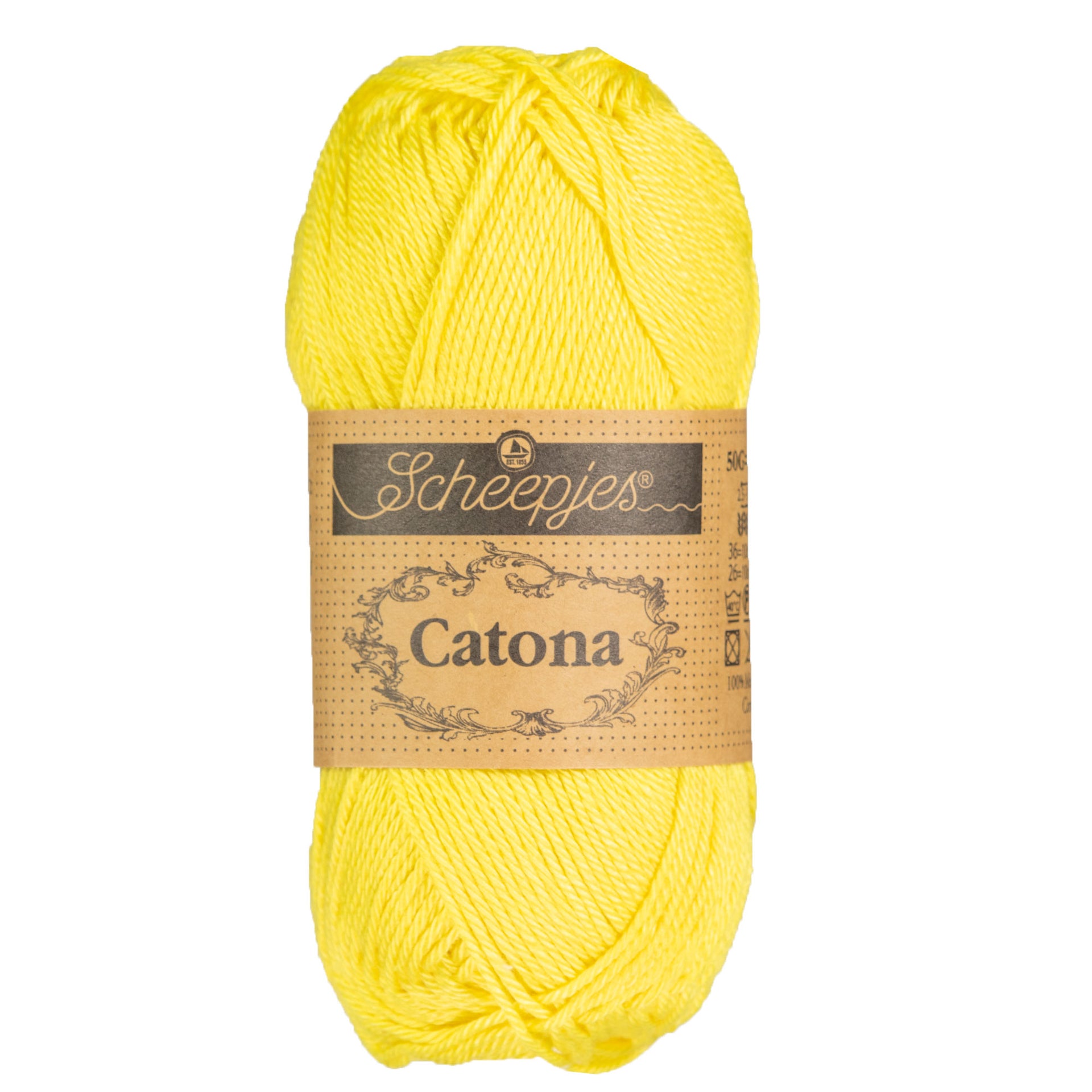 Scheepjes Catona Yarn - 280 Lemon - Zoom Image
