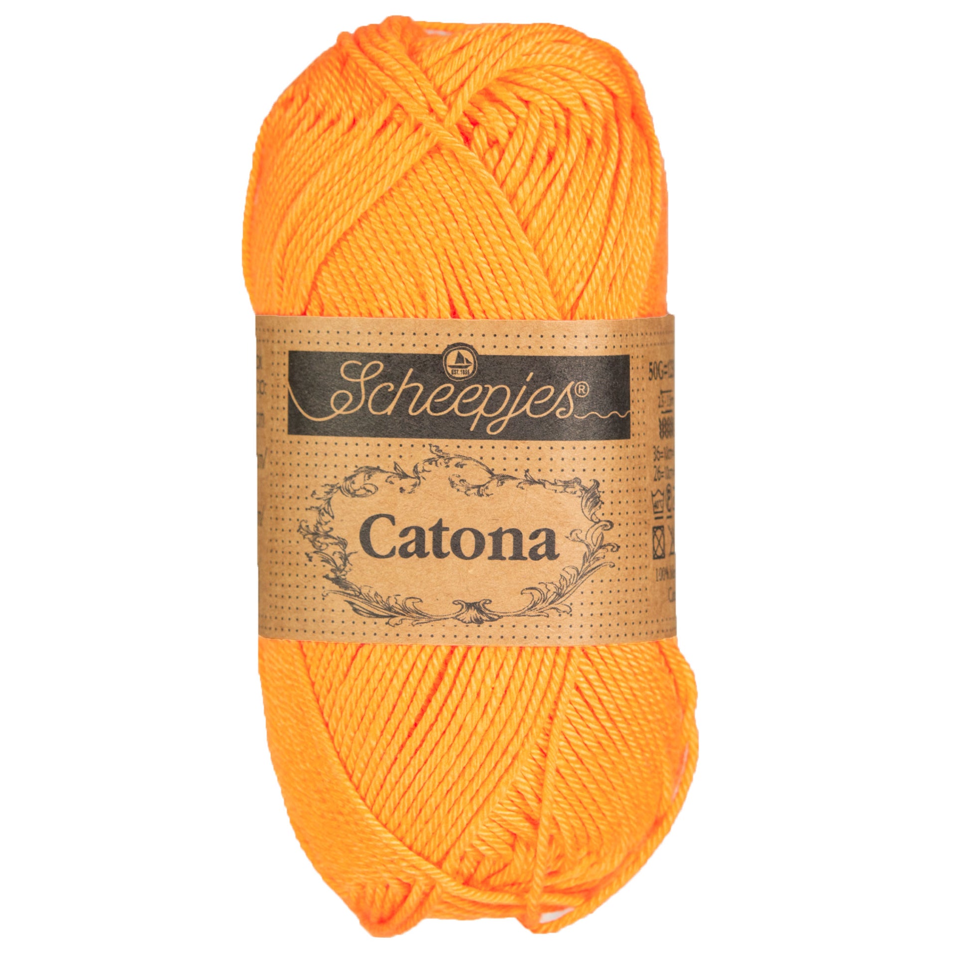 Scheepjes Catona Yarn - 411 Sweet Orange - Zoom Image
