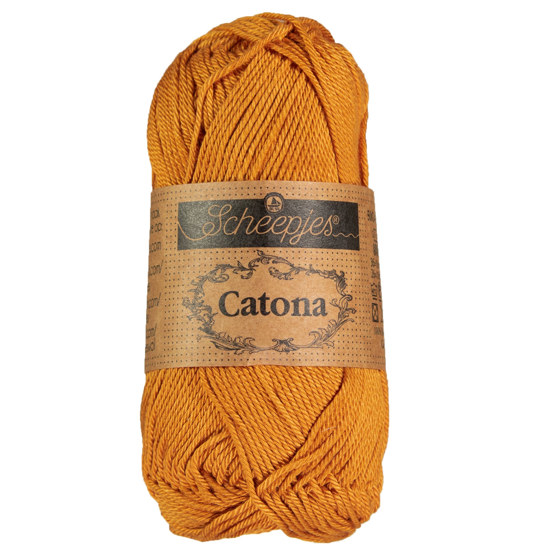 Scheepjes Catona Yarn - 383 Ginger Gold - Zoom Image
