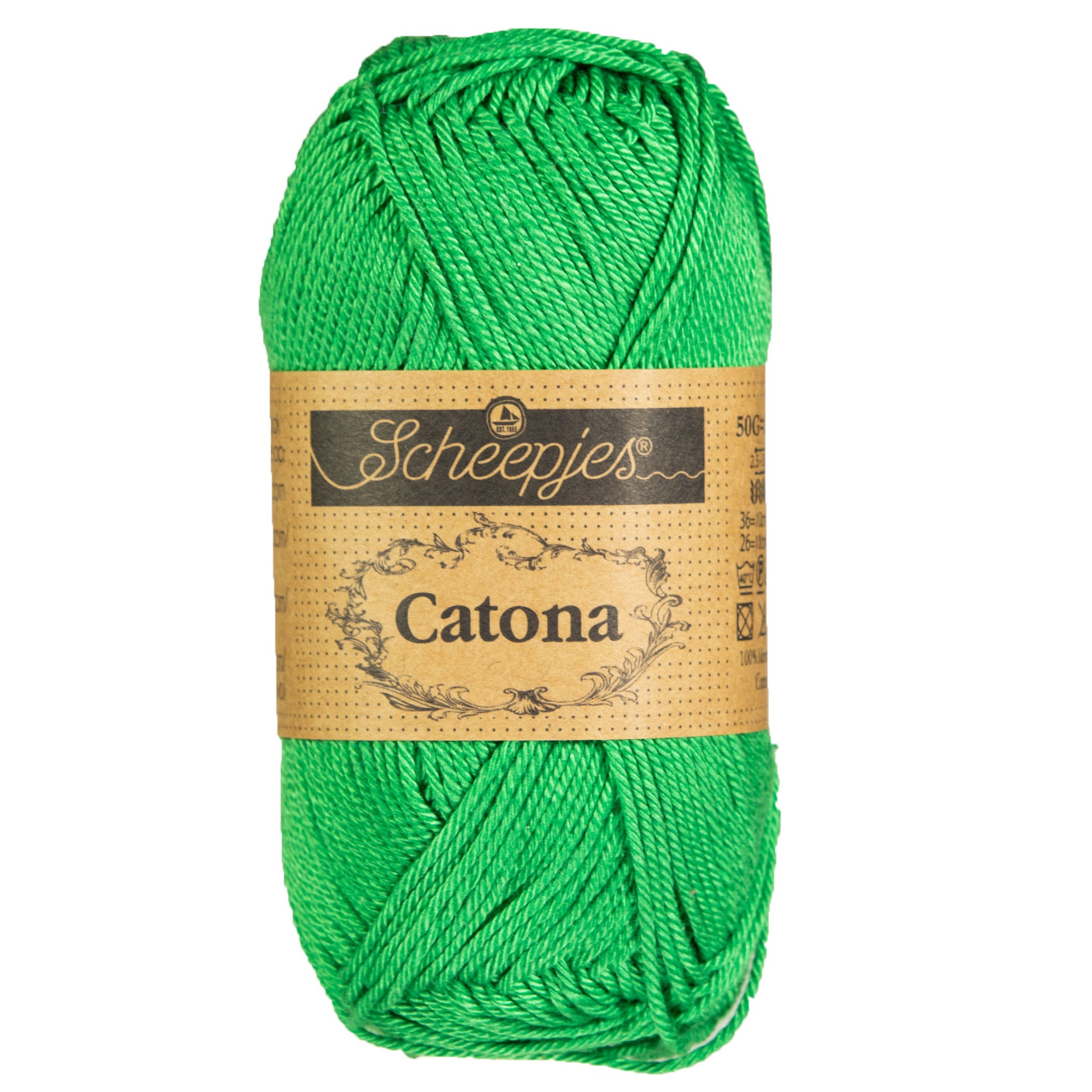 Scheepjes Catona Yarn - 515 Emerald - Zoom Image
