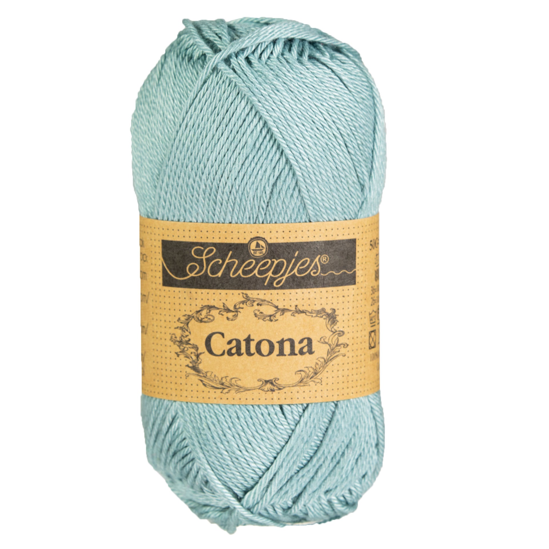 Scheepjes Catona Yarn - 528 Silver Blue - Zoom Image
