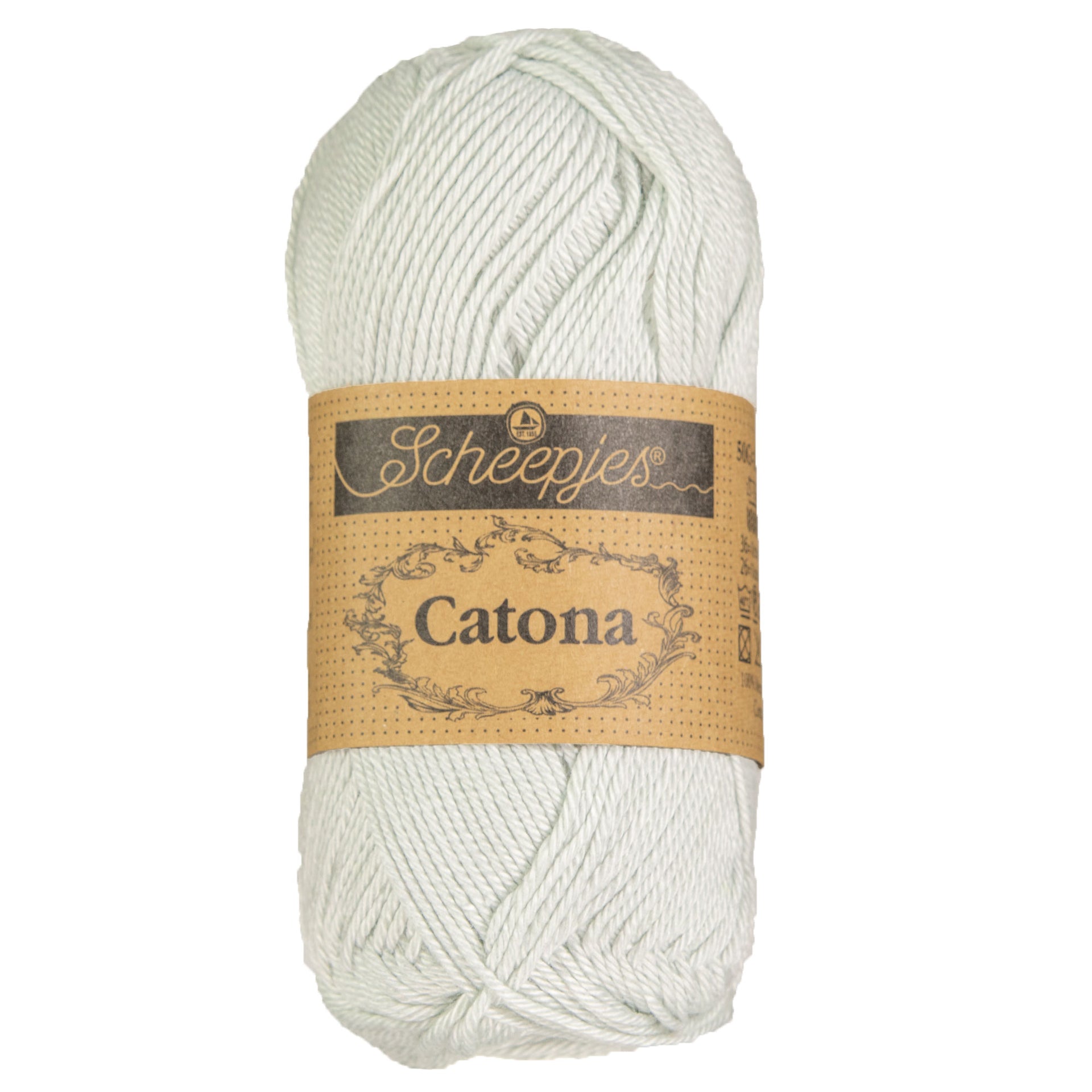 Scheepjes Catona Yarn - 172 Light Silver - Zoom Image

