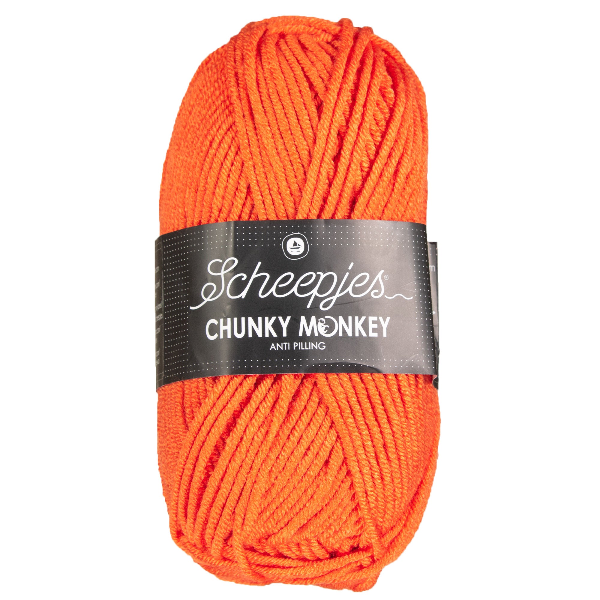 Scheepjes Chunky Monkey Yarn - 1711 Deep Orange - Zoom Image