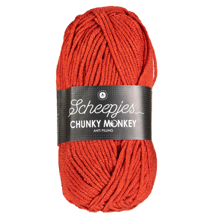 Scheepjes Chunky Monkey Yarn - 1029 Rust - Zoom Image
