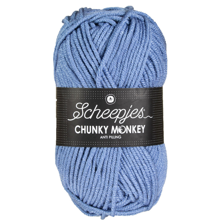 Scheepjes Chunky Monkey Yarn - 1302 Air Force Blue - Zoom Image