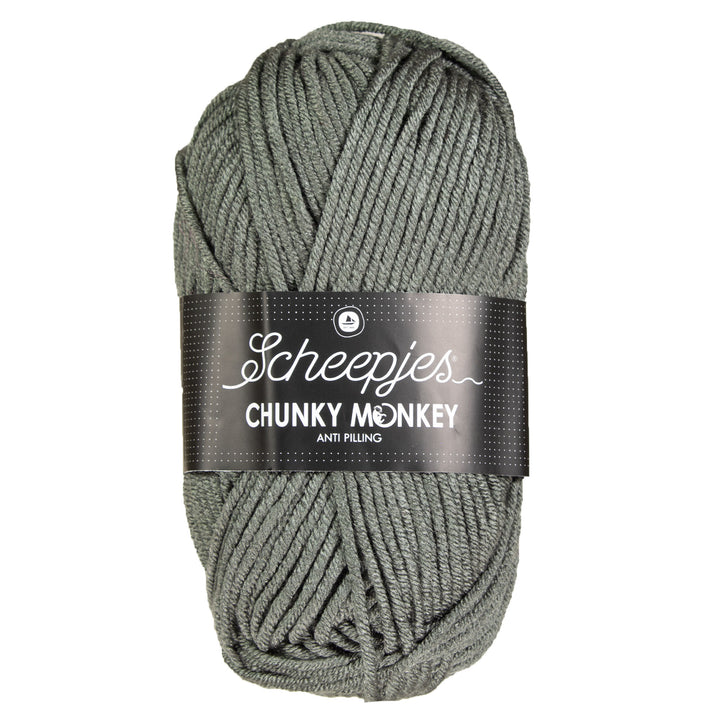 Scheepjes Chunky Monkey Yarn - 1063 Steel - Zoom Image