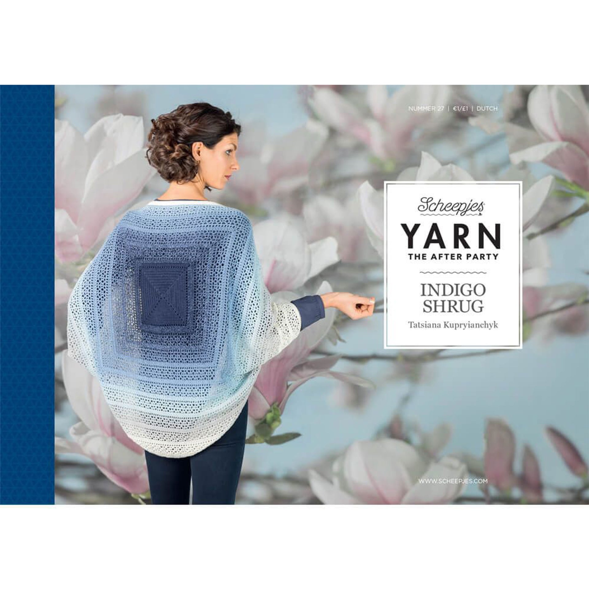 Scheepjes YARN The After Party Patterns - 27 Indigo Shrug - Zoom Image
