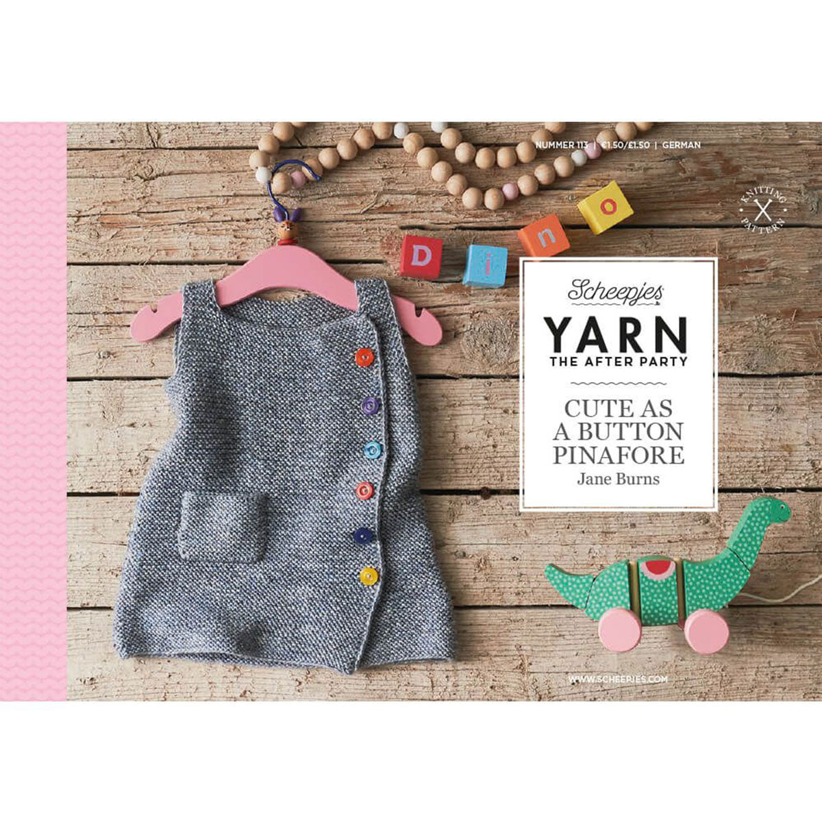 Scheepjes YARN The After Party Patterns - 113 Cute Button Pinafore - Extra Image
