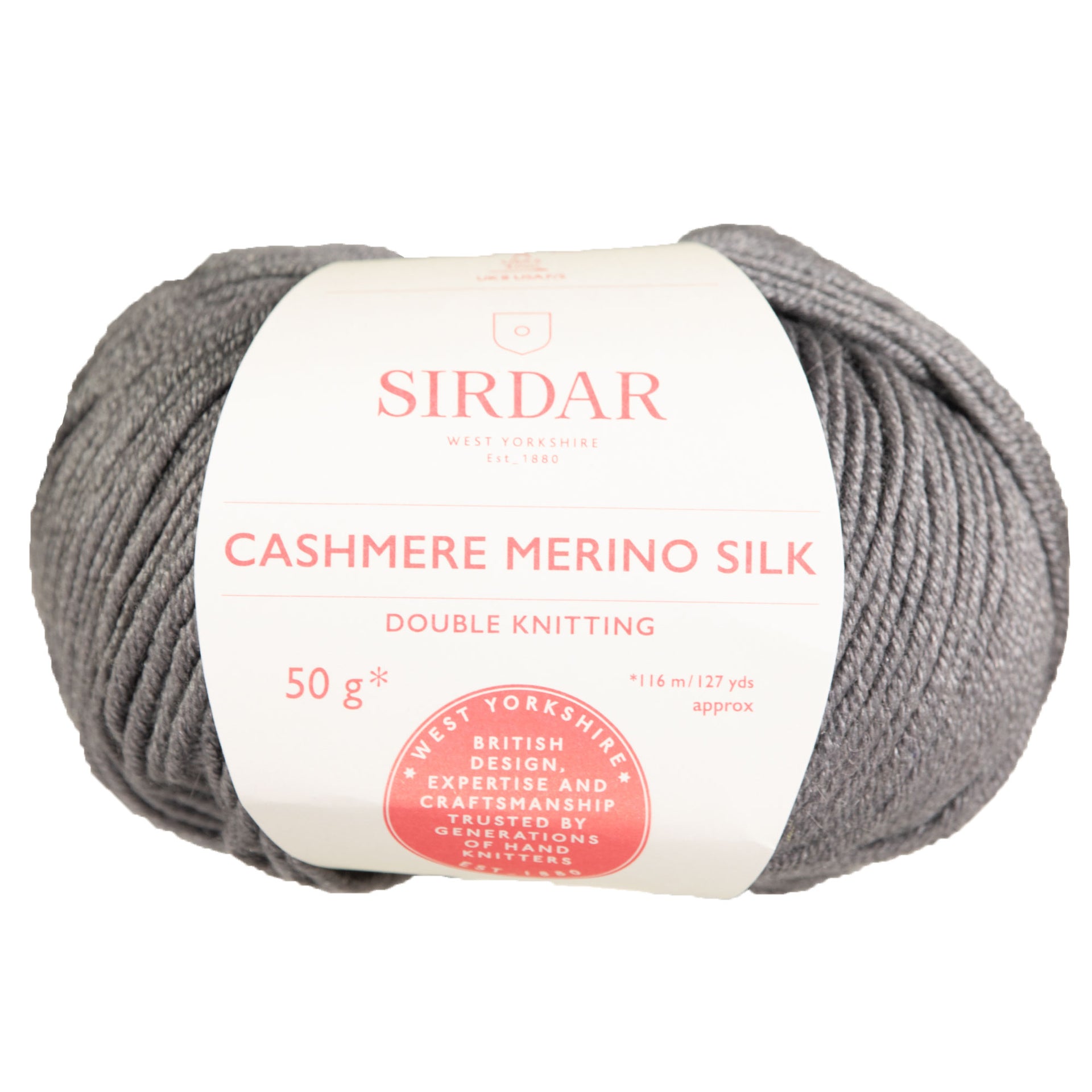 Sirdar Cashmere Merino Silk DK Yarn - 406 Soft Pewter - Zoom Image

