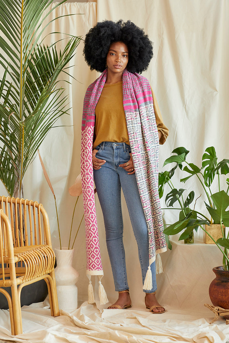 Universal Yarn Bamboo Pop Modern Mosaic Patterns - Palmetto - PDF Download - Extra Image
