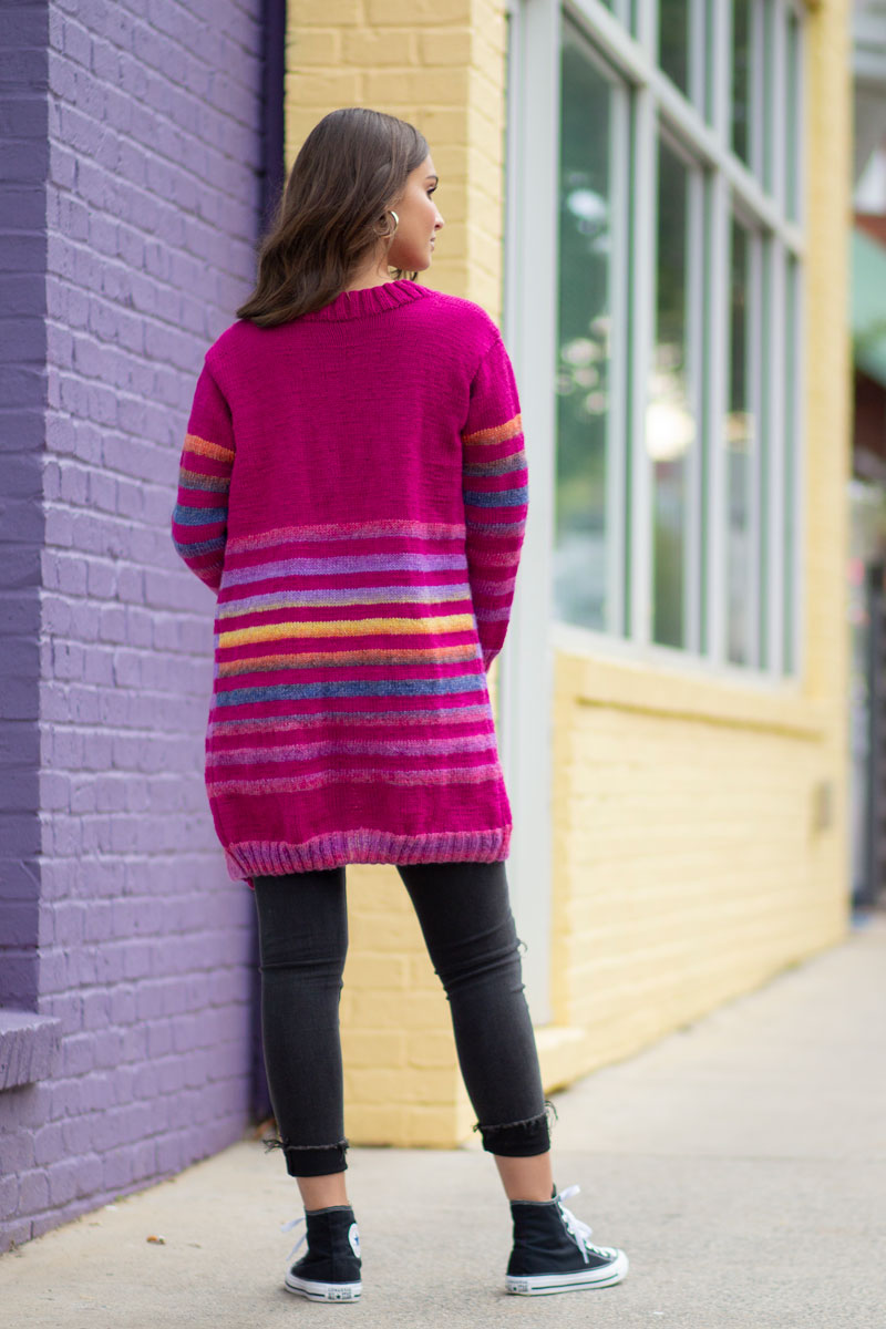 Universal Yarn Colorburst - Chroma Collection Patterns - Virtuoso Cardigan - PDF Download - Extra Image
