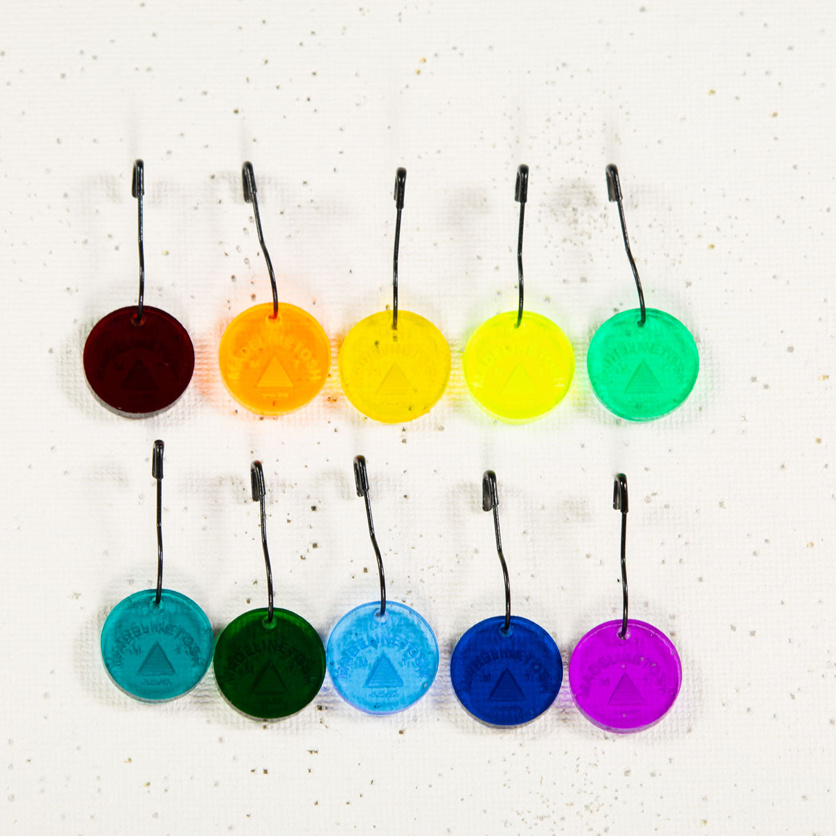 Katrinkles Stitch Markers - LE Madelinetosh 10-pack - Extra Image