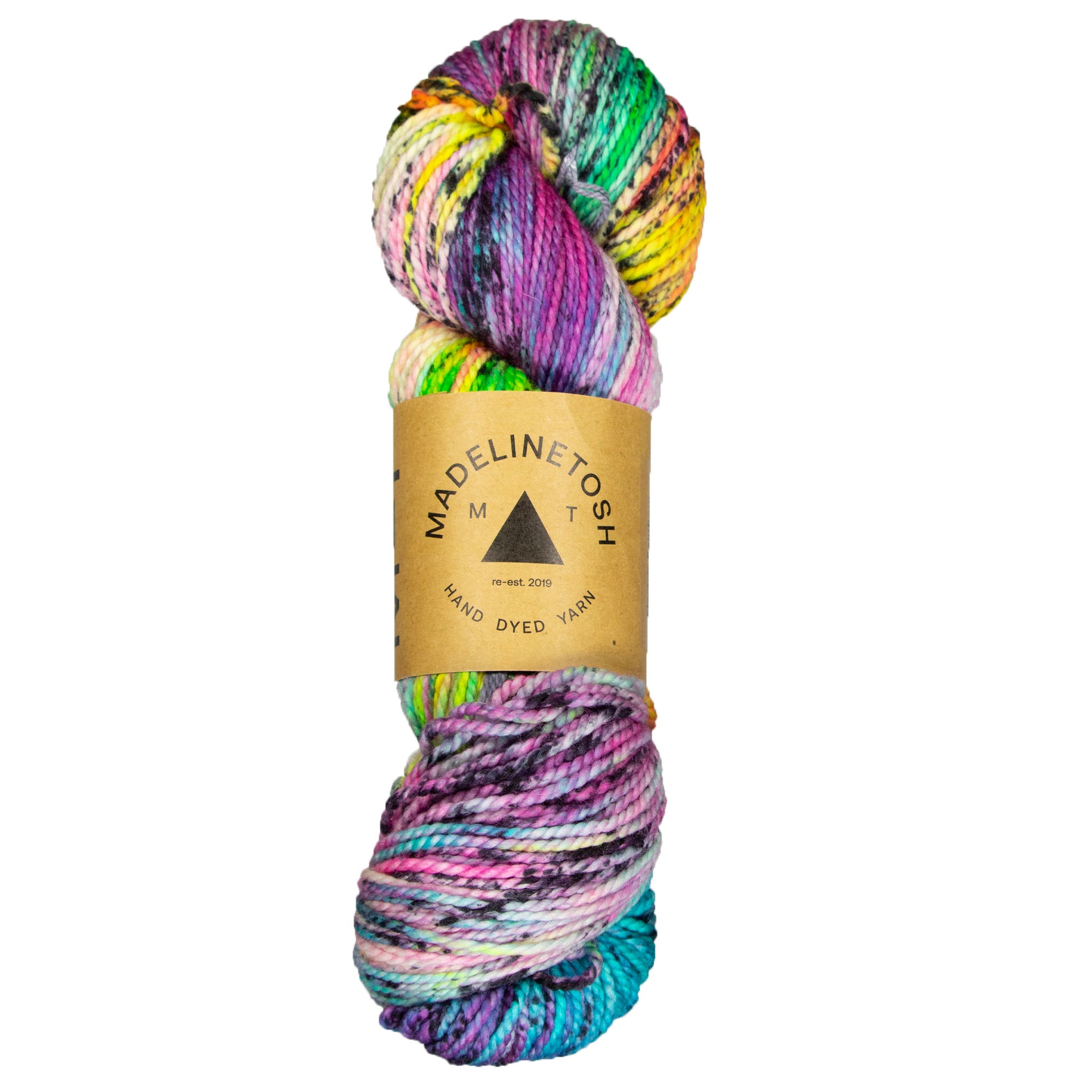 Madelinetosh Farm Twist Yarn - Electric Rainbow - Zoom Image

