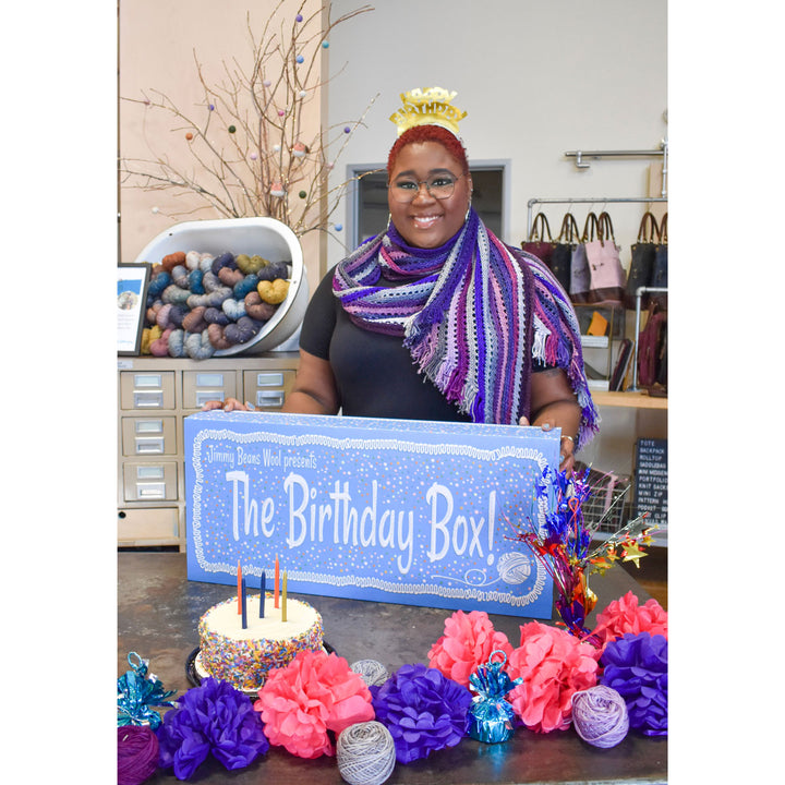 Jimmy Beans Wool Birthday Box Kits - Birthday Suit (Purples) - Extra Image