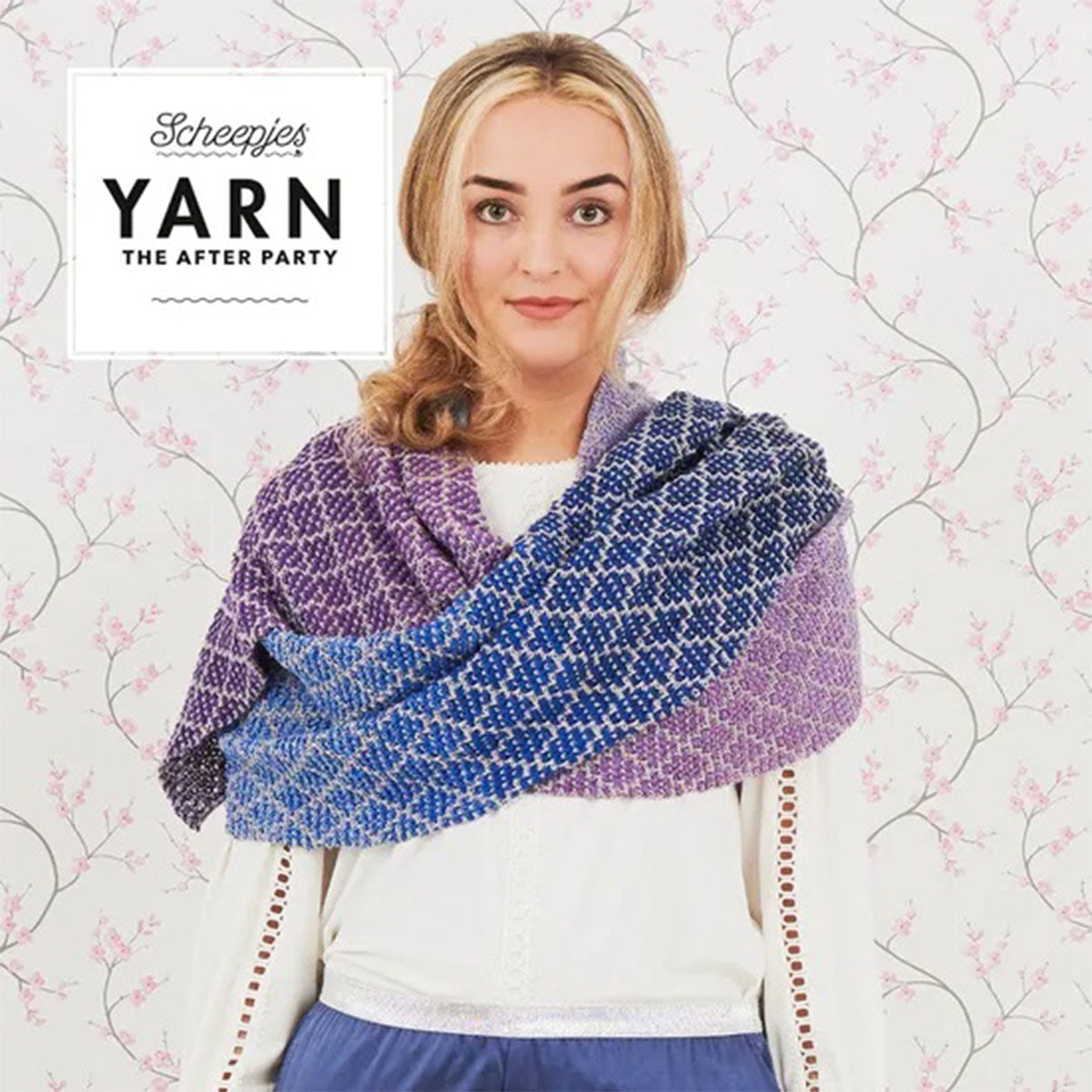 Scheepjes YARN The After Party Patterns - 71 Lavender Trellis Wrap - Extra Image
