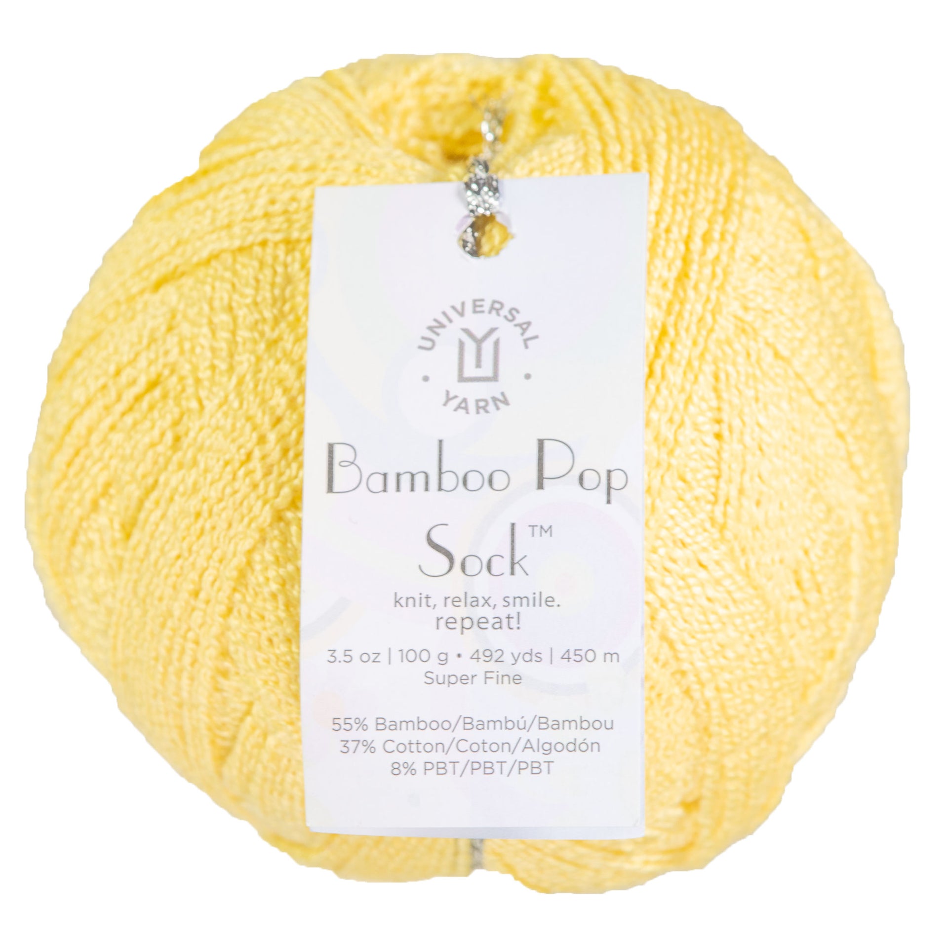 Universal Yarn Bamboo Pop Socks Yarn - 603 Dandelion - Zoom Image
