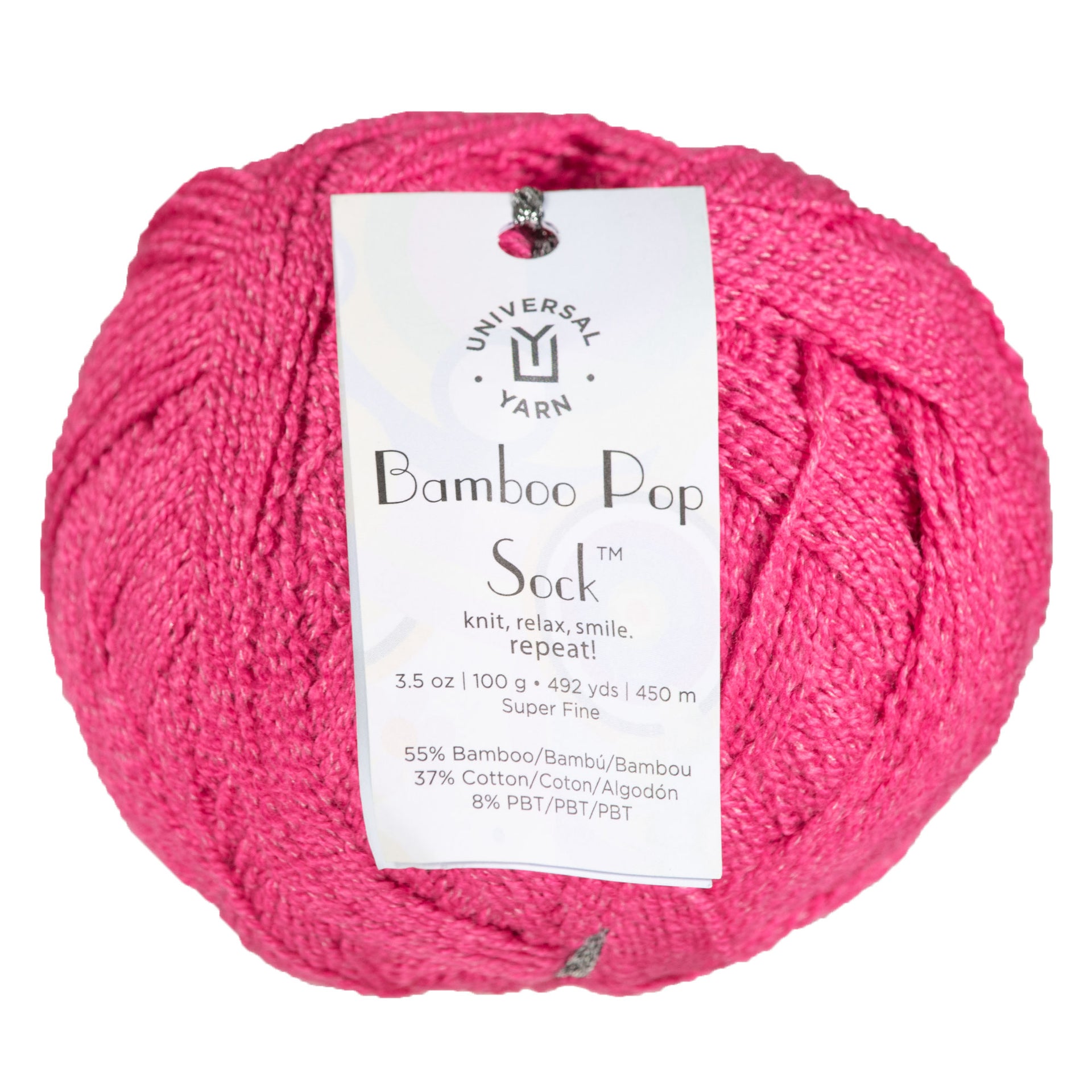 Universal Yarn Bamboo Pop Socks Yarn - 606 Valentine - Zoom Image
