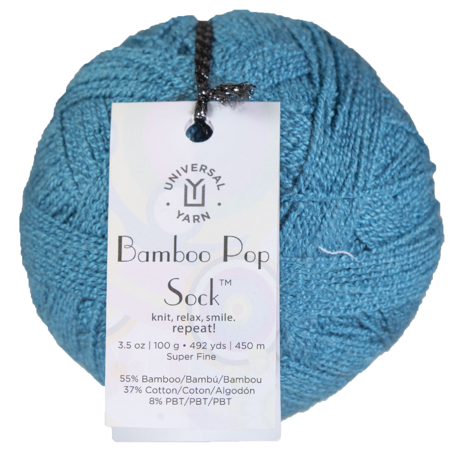 Universal Yarn Bamboo Pop Socks Yarn - 613 Canal - Zoom Image
