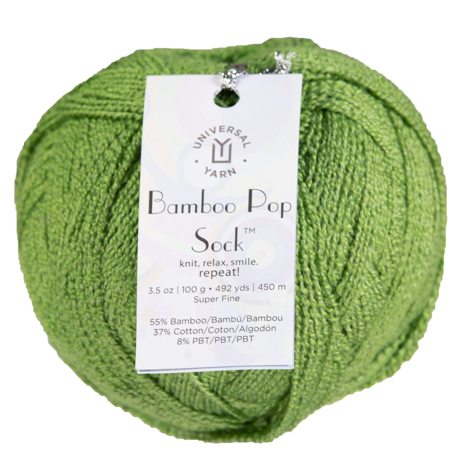 Universal Yarn Bamboo Pop Socks Yarn - 616 Fern - Zoom Image
