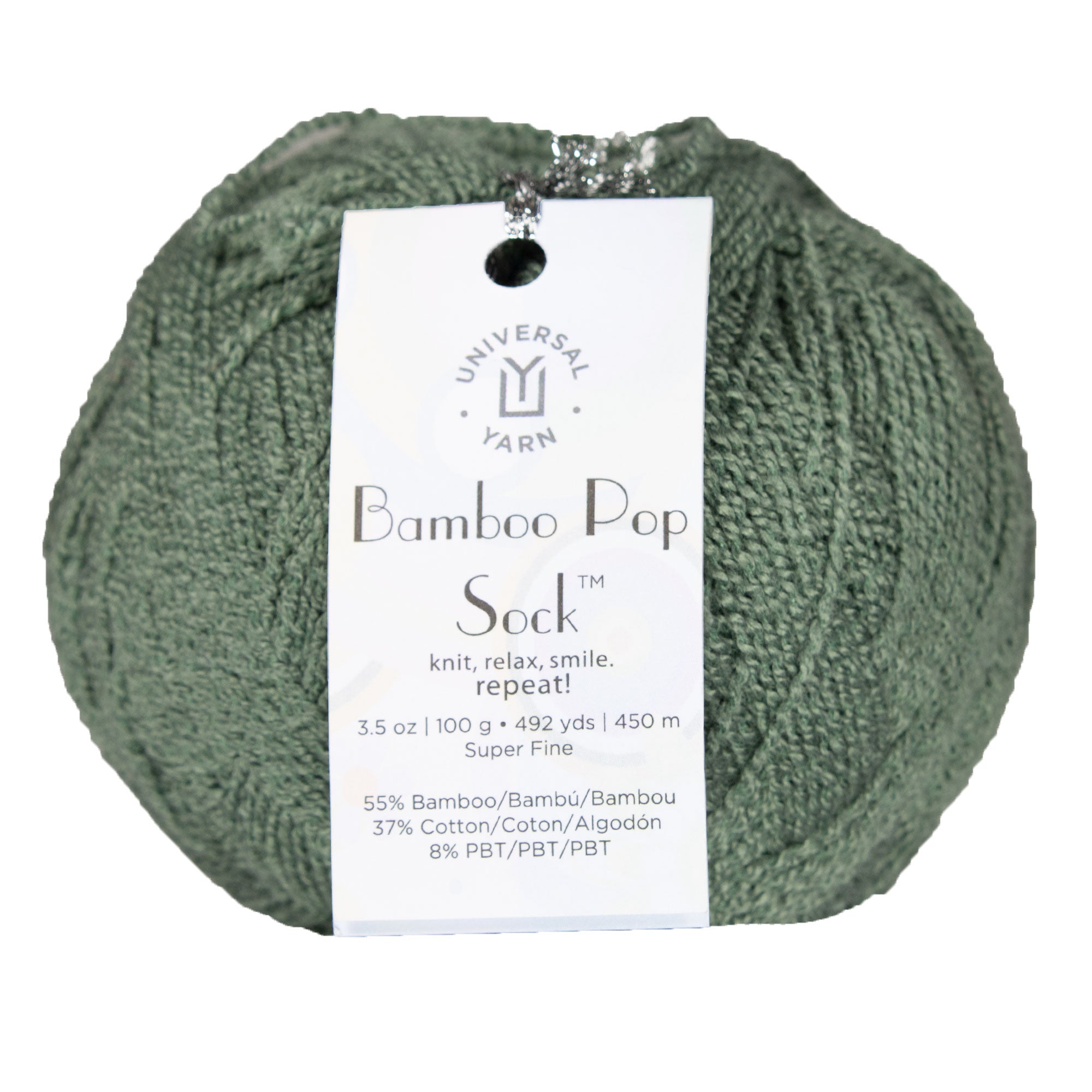 Universal Yarn Bamboo Pop Socks Yarn - 617 Rosemary - Zoom Image