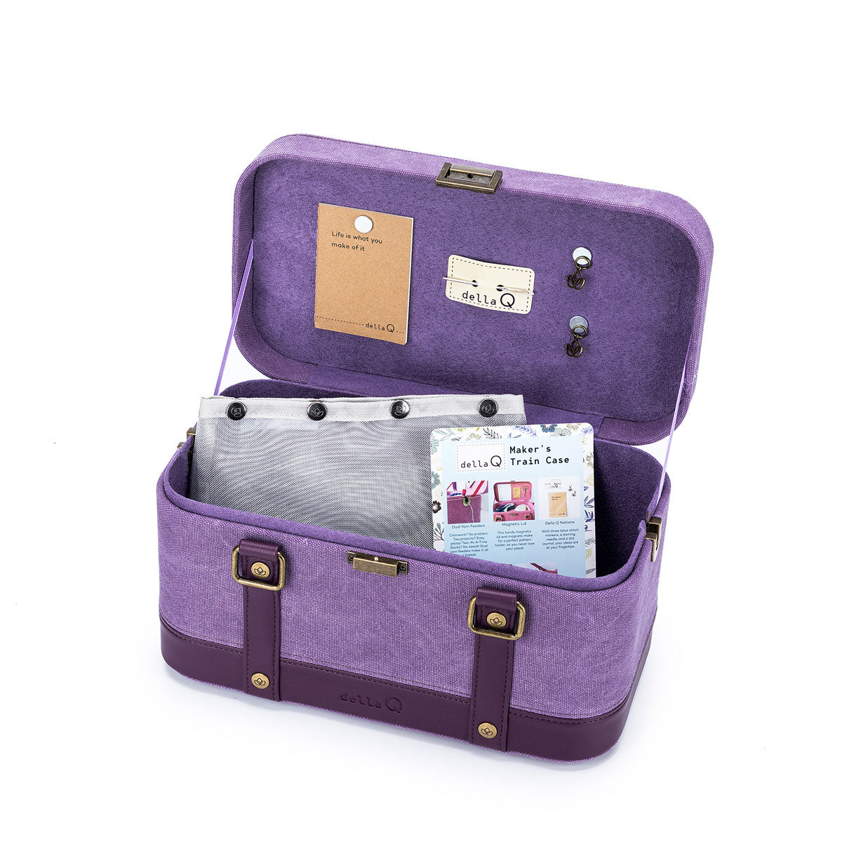 della Q Maker's Train Case - Plum - Extra Image
