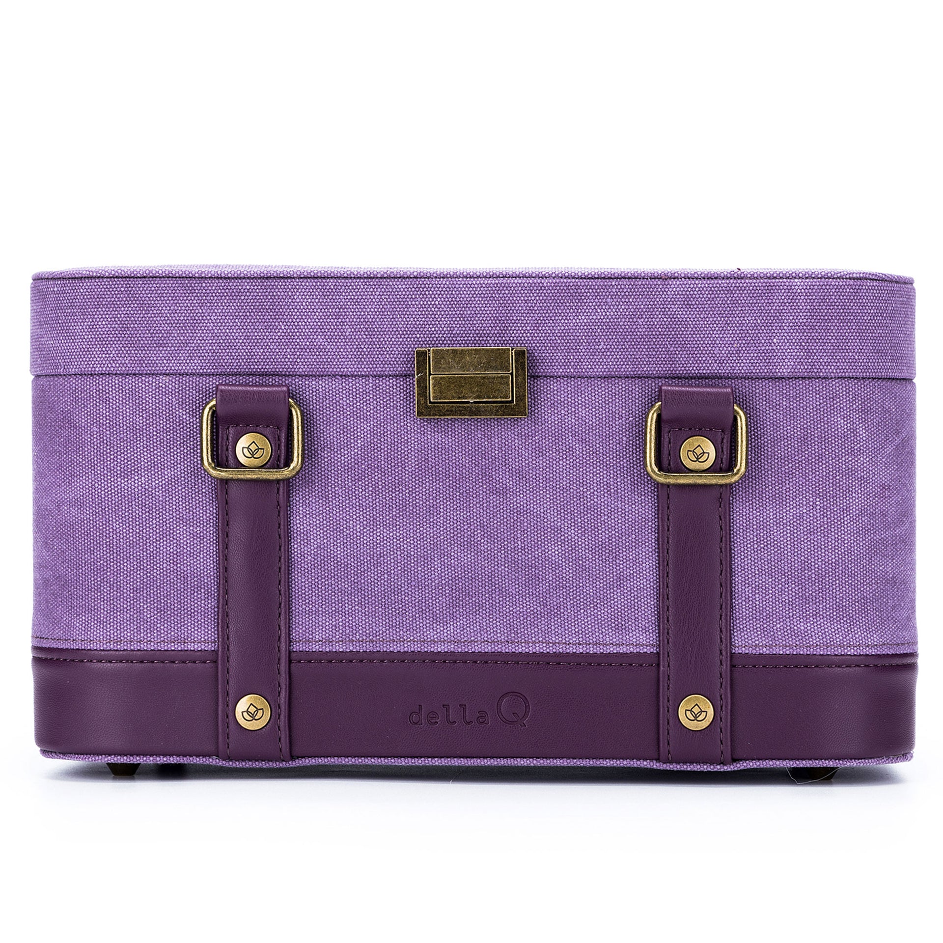 della Q Maker's Train Case - Plum - Zoom Image
