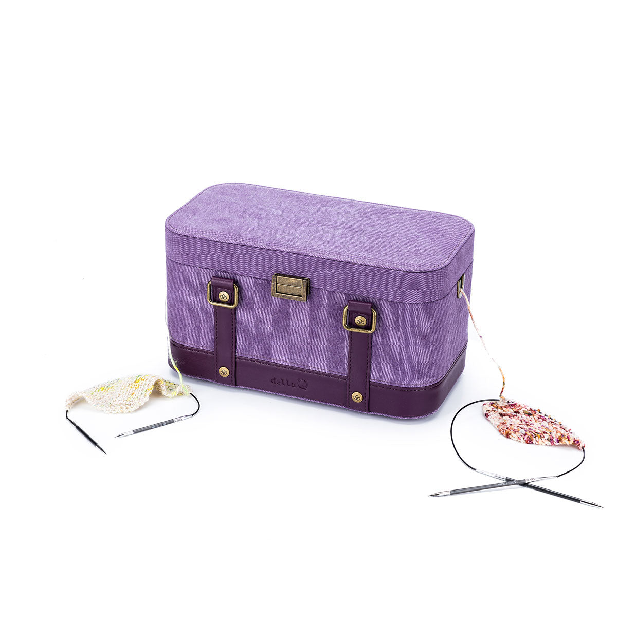 della Q Maker's Train Case - Maroon - Extra Image