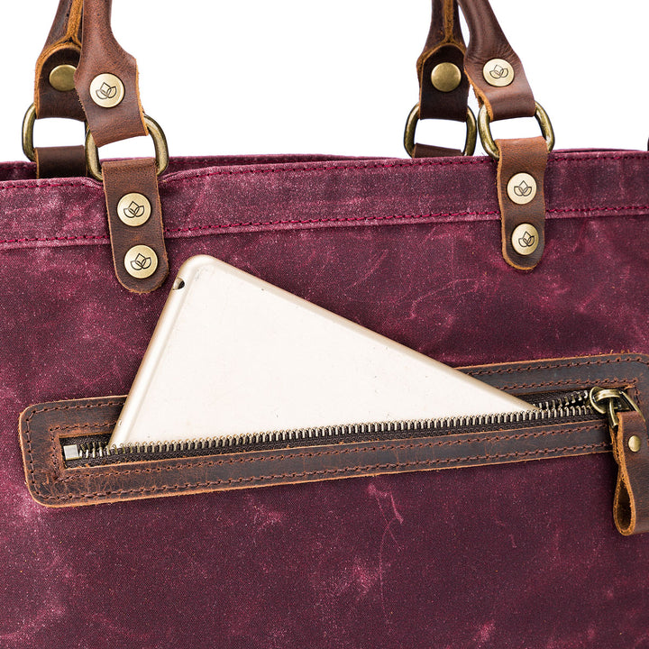 della Q Maker's Canvas Tote - Olive - Extra Image