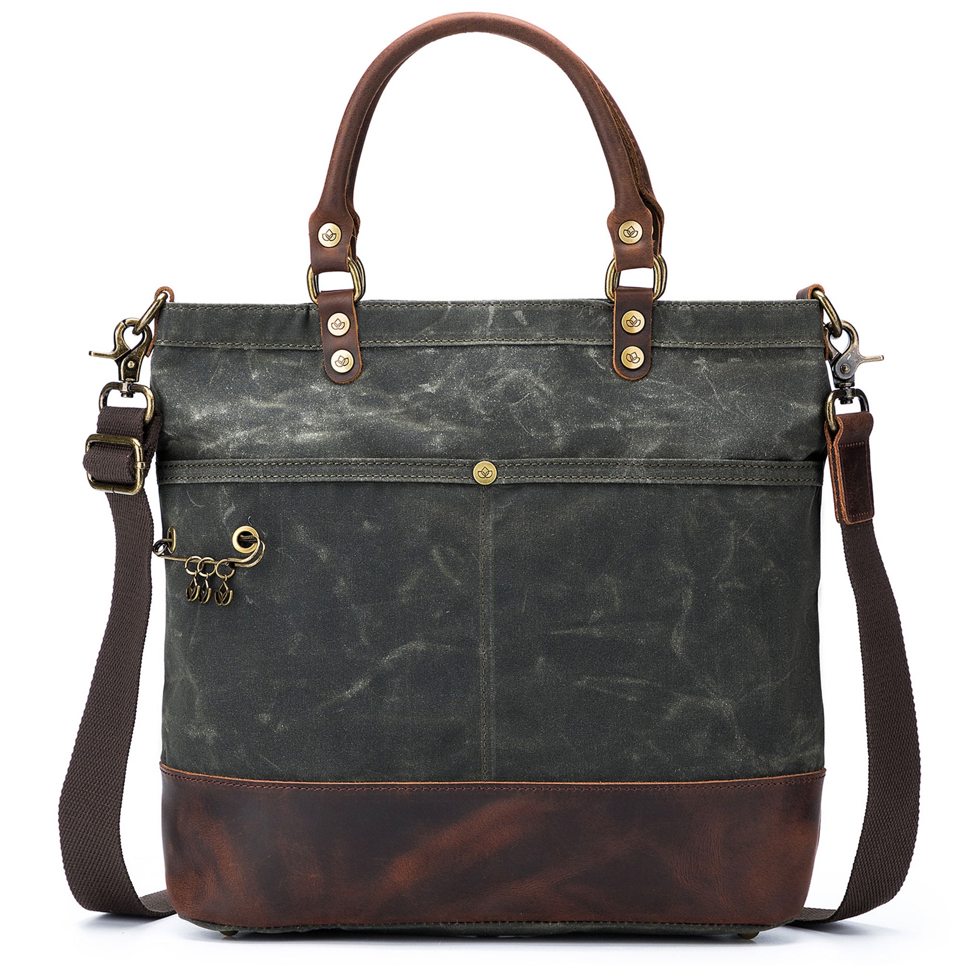 della Q Maker's Canvas Tote - Olive - Zoom Image
