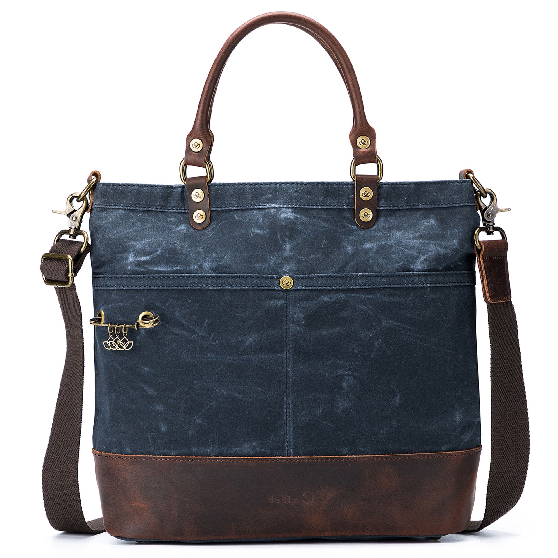della Q Maker's Canvas Tote - Blue - Zoom Image
