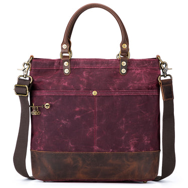 della Q Maker's Canvas Tote - Red - Zoom Image