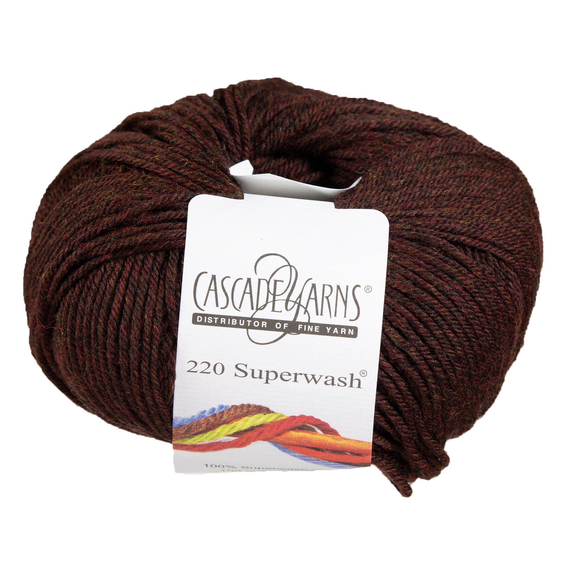 Cascade Yarns 220 Superwash Yarn - 0863 Cordovan - Zoom Image
