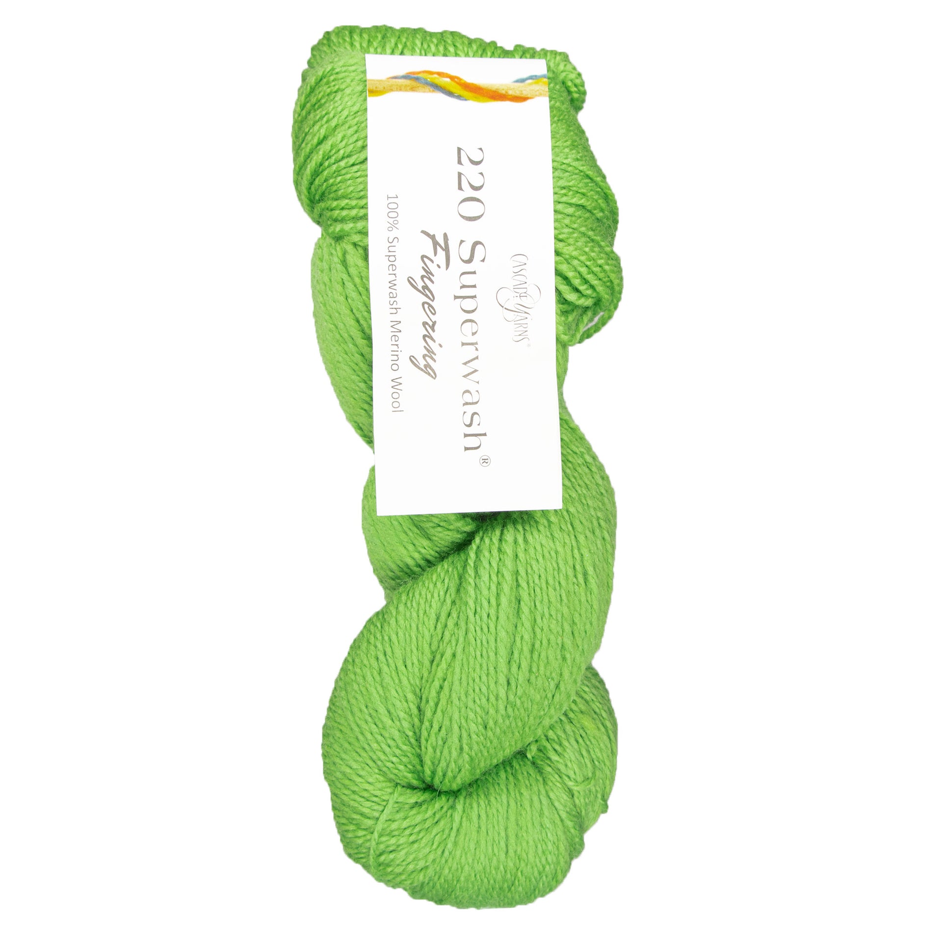 Cascade Yarns 220 Superwash Fingering Yarn - 14 Kiwi - Zoom Image
