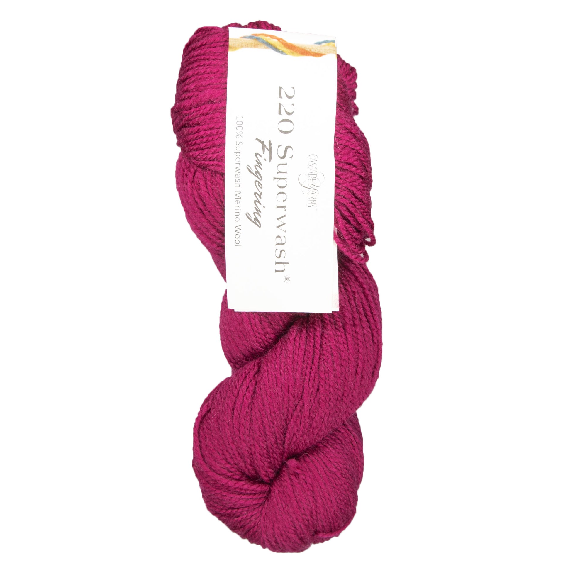 Cascade Yarns 220 Superwash Fingering Yarn - 22 Raspberry - Zoom Image
