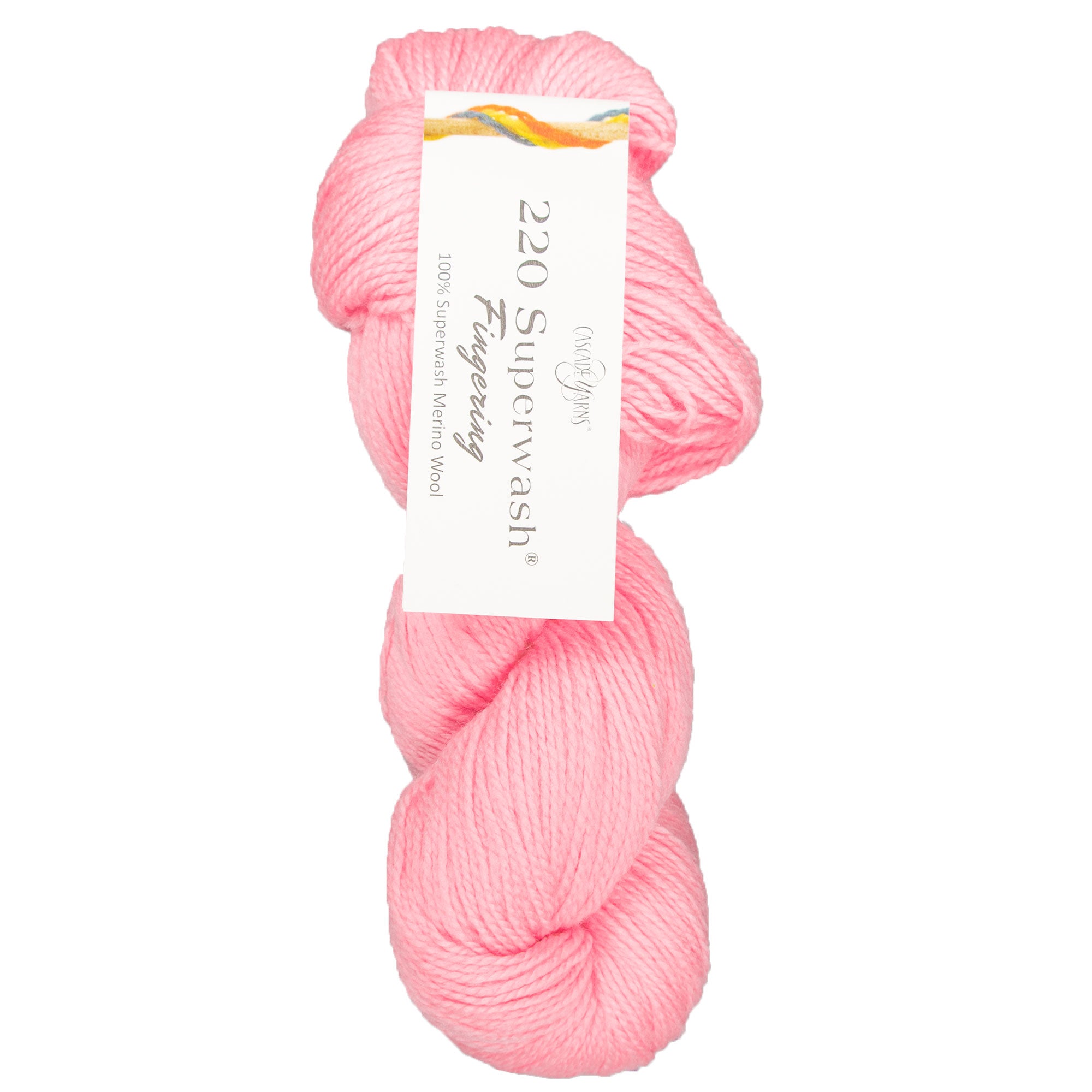 Cascade Yarns 220 Superwash Fingering Yarn - 24 Candy Pink - Zoom Image