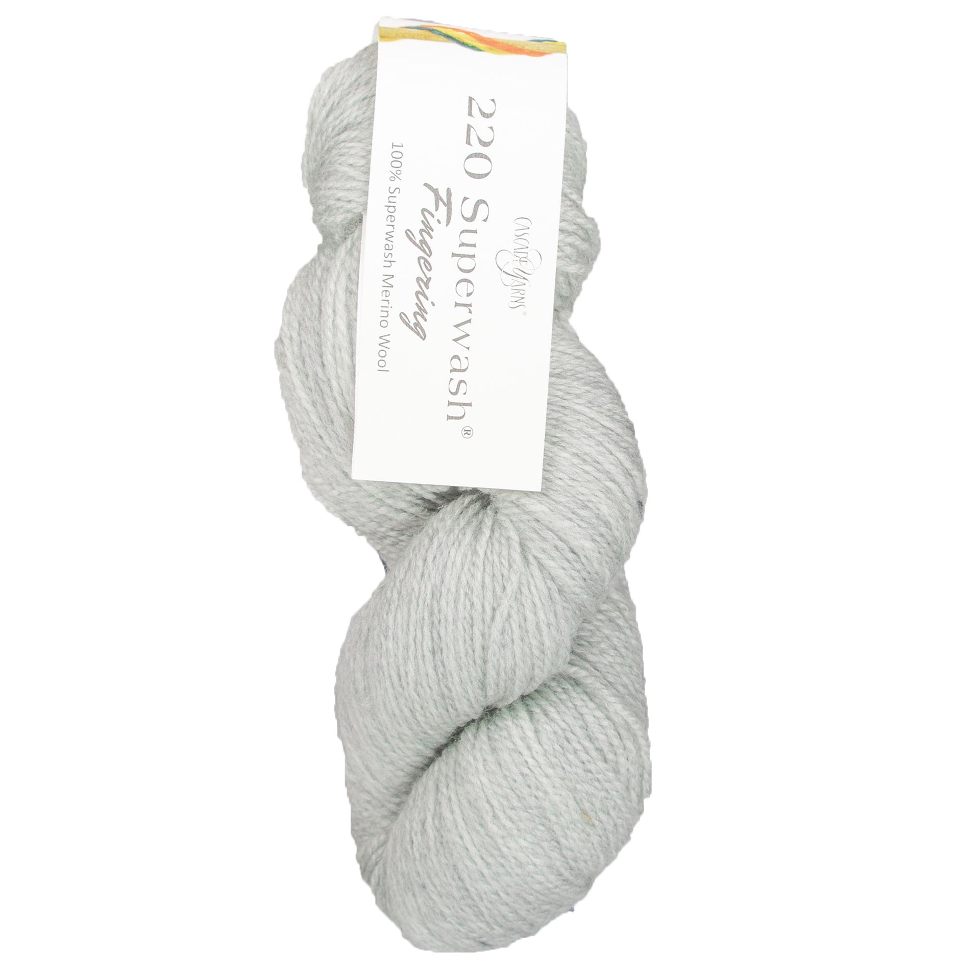 Cascade Yarns 220 Superwash Fingering Yarn - 26 Silver Heather - Zoom Image
