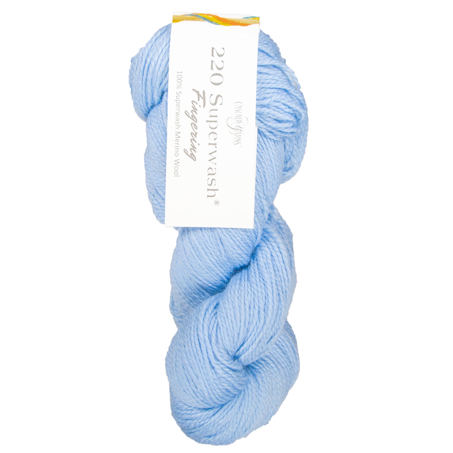 Cascade Yarns 220 Superwash Fingering Yarn - 31 Baby Blue - Zoom Image

