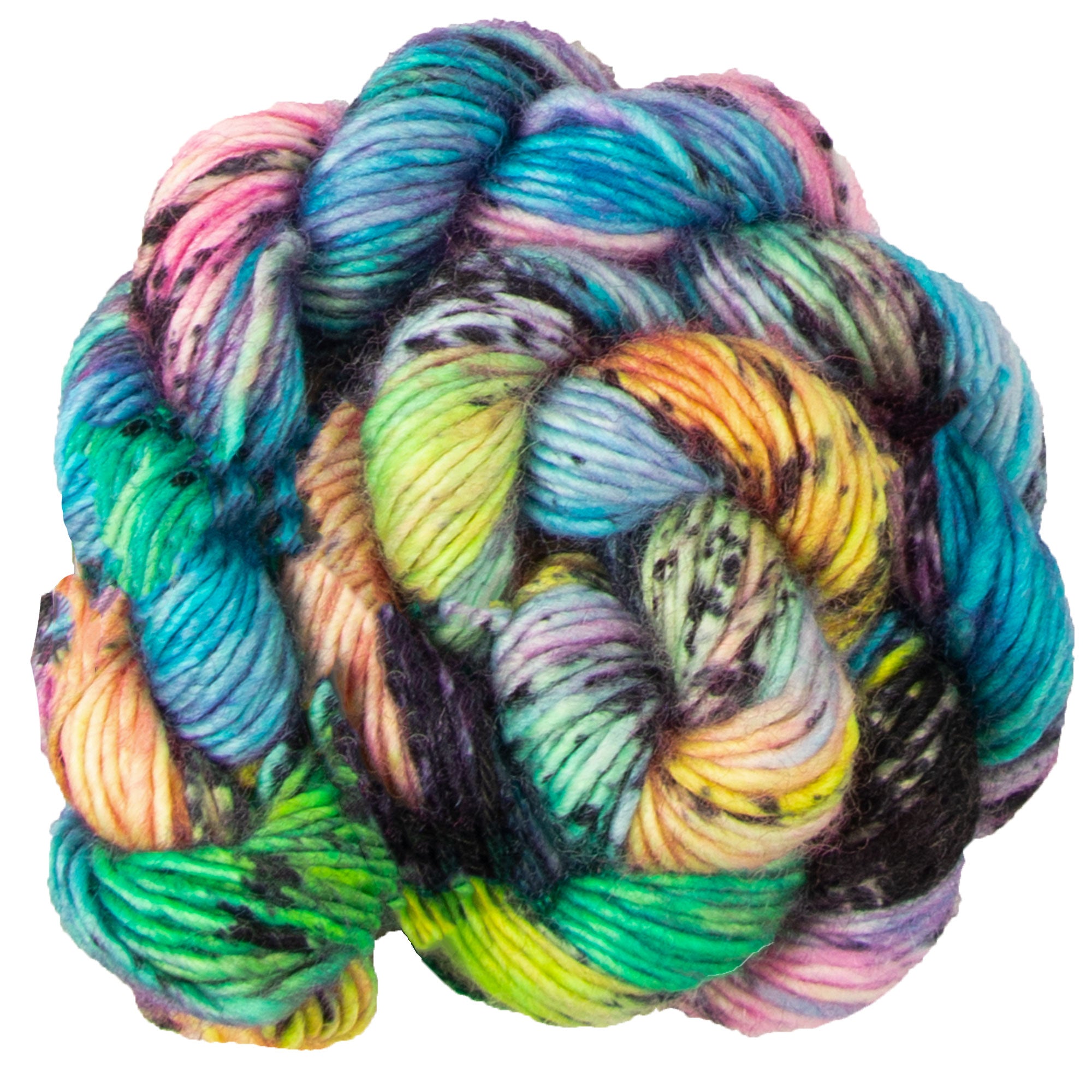Madelinetosh Unicorn Tails Yarn - Electric Rainbow - Zoom Image