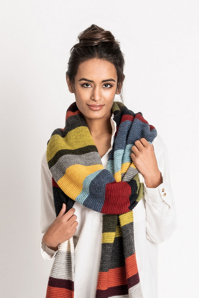 Blue Sky Fibers Traveler's Series Patterns - 14 Color Woolstok Light Wrap - PDF Download - Extra Image
