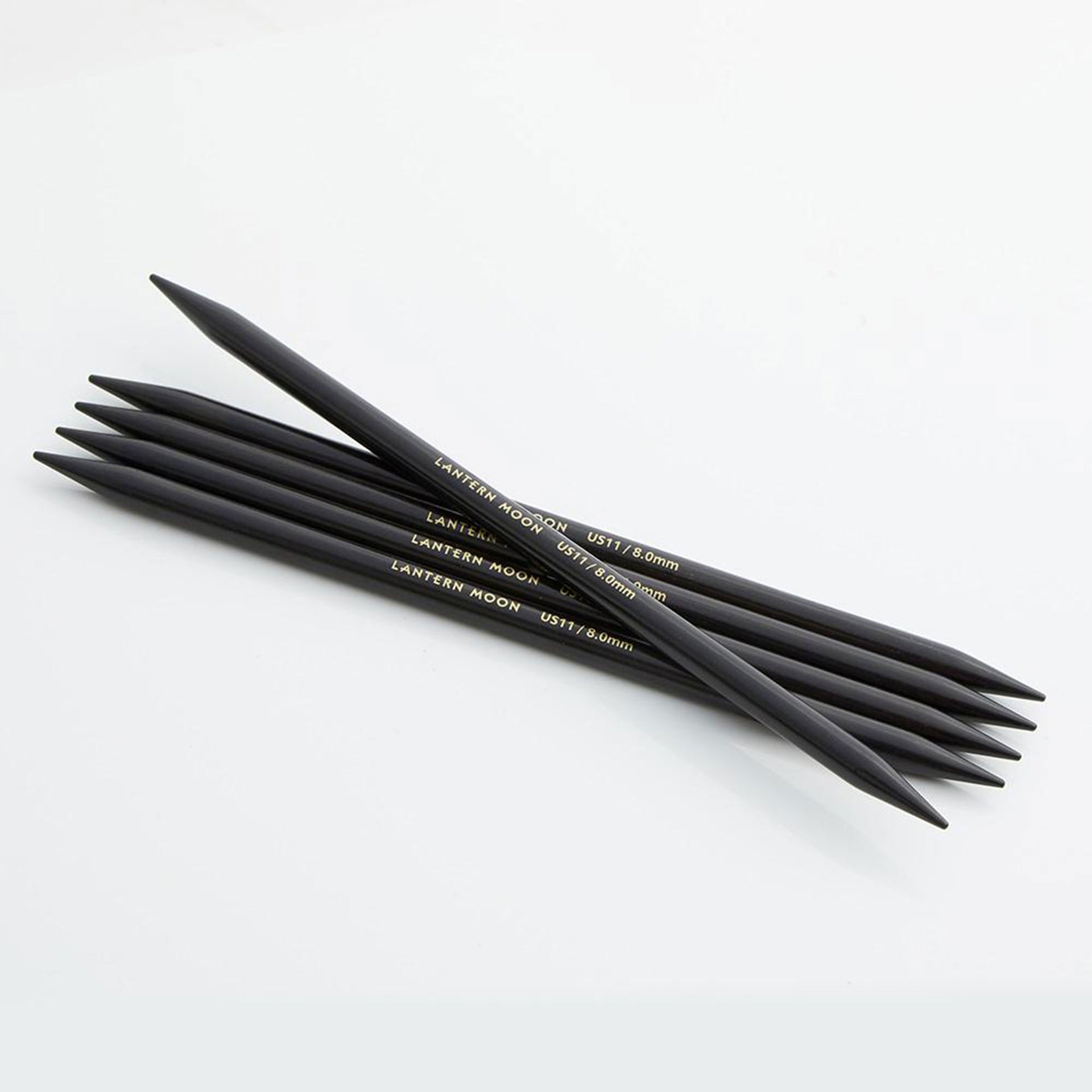 Lantern Moon Ebony Double Pointed Needles - US 9 (5.50mm) - 6" - Zoom Image
