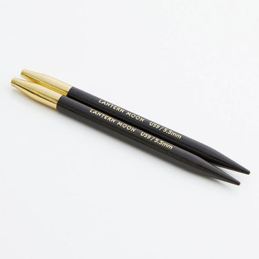 Lantern Moon Ebony Interchangeable Needle Tips - US 5 (3.75mm) - 5" - Zoom Image